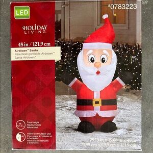 Santa Inflatable - Red and White